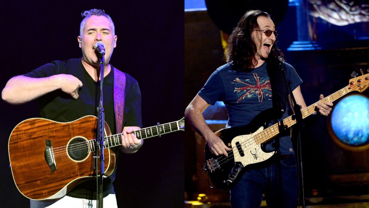 Ed Robertson of Barenaked Ladies and Geddy Lee of Rush