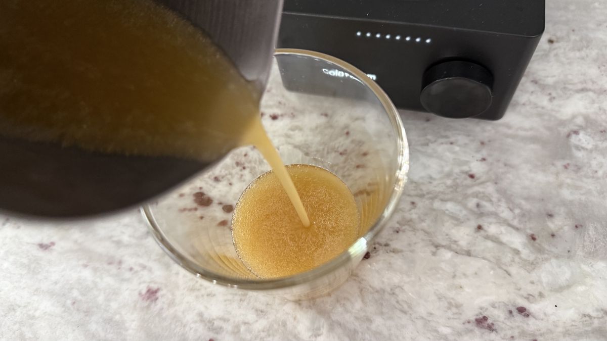 Terra Kaffe Aero making salad dressing
