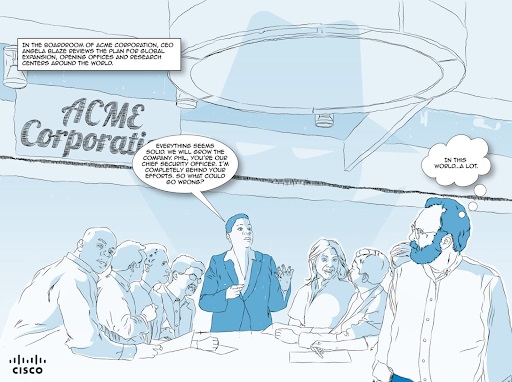 Cisco's SuperSmart Security graphic novel instead of a whitepaper for B2B marketing
