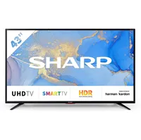 Sharp 43-inch 4K 4T-C43BJ6KF2FB:&nbsp;was £389.95, now £217 at Amazon