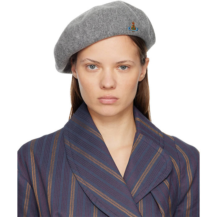Vivienne Westwood, Gray Basque Wool Beret