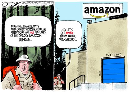 Editorial cartoon U.S. Amazon Conditions