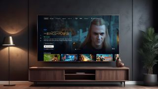 Amazon Prime Video resign on TV in living room