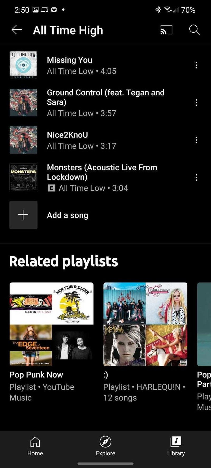 Youtube Music Related Playlists