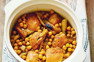 Leftover chicken tagine