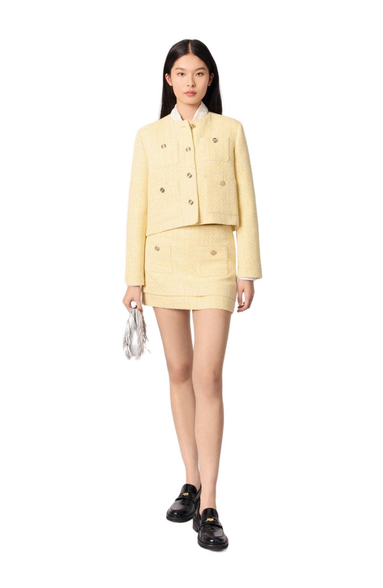 Short Tweed and Lurex Jacket