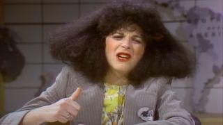Gilda Radner as Roseanne Roseannadanna on Weekend Update.