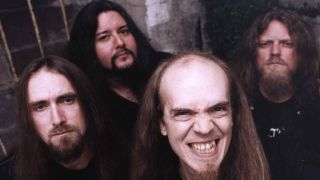 Strapping Young Lad posing for a photograph in the 2000s