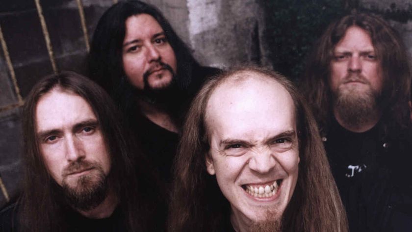 Strapping Young Lad posing for a photograph in the 2000s