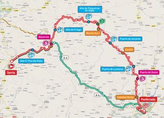 Vuelta Stage 13 map