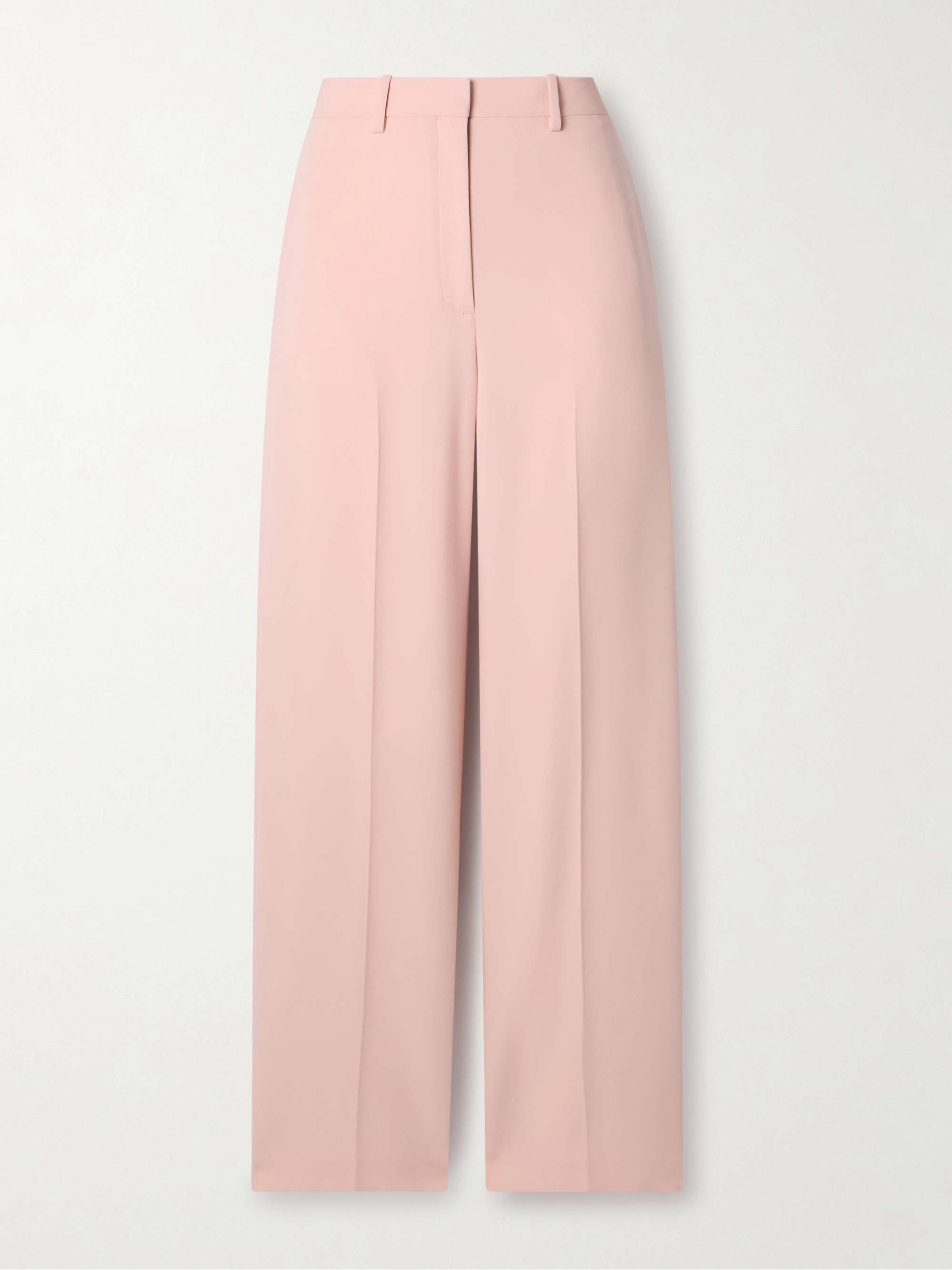 Crepe Wide-Leg Pants