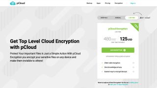 pCloud's webpage discussing its encryption add-on