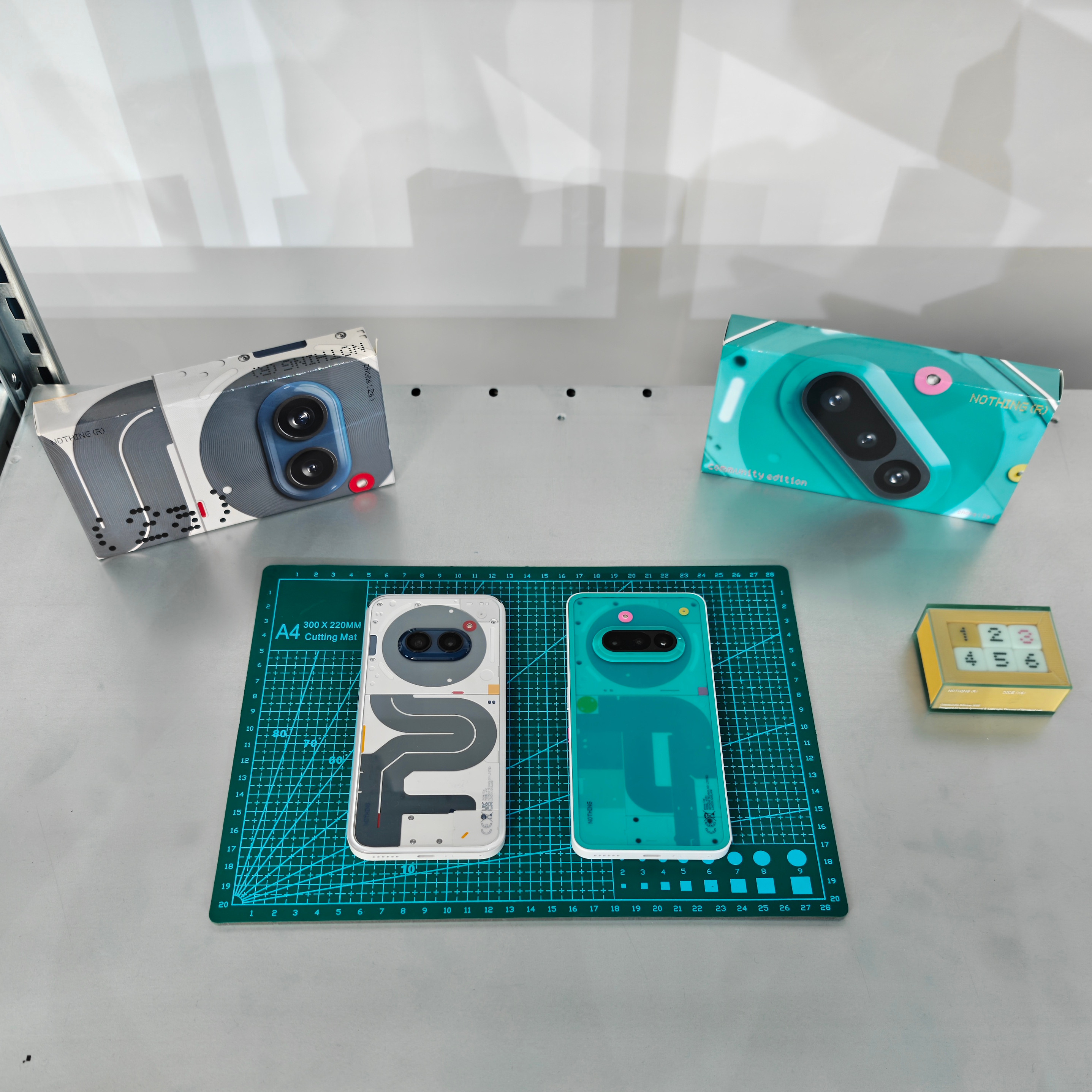 Community Editions on display at the Nothing (4a) launch