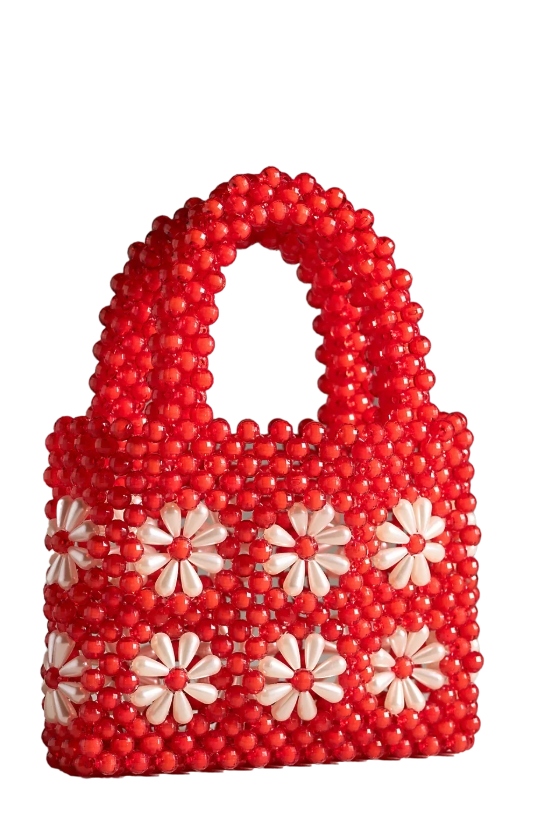 Anthropologie, Melie Bianco Selena Floral Beaded Bag