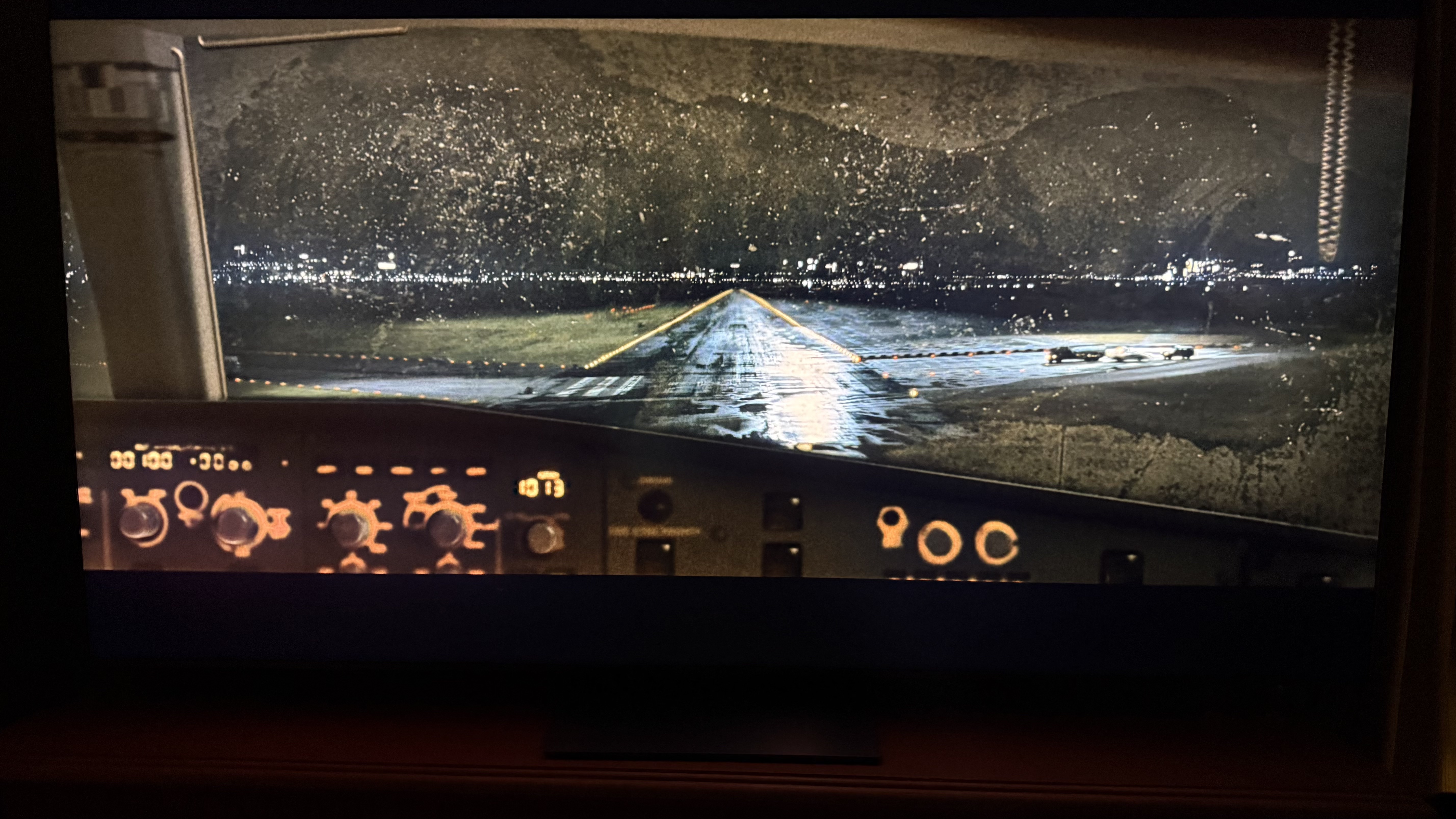 TCL QM8L screen showing strong details in near-dark scenes in Casino Royale
