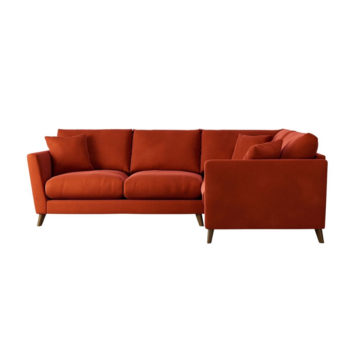 Orange corner sofa