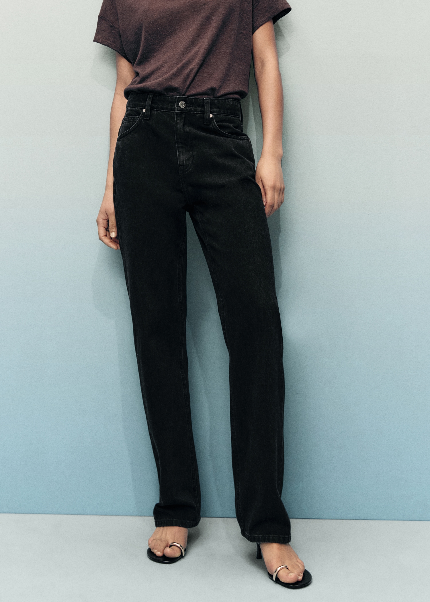 Matilda Medium-Rise Straight-Fit Jeans - Women | Mango United Kingdom