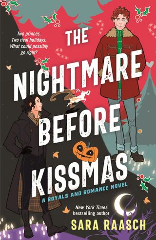 the nightmare before kissmas book cover with two men in winter coats