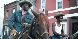 Idris Elba and Caleb McLaughlin in Concrete Cowboy