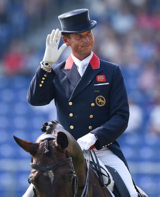 Carl Hester of Great Britain (Photo: Uwe Anspach/dpa/Alamy Live News)