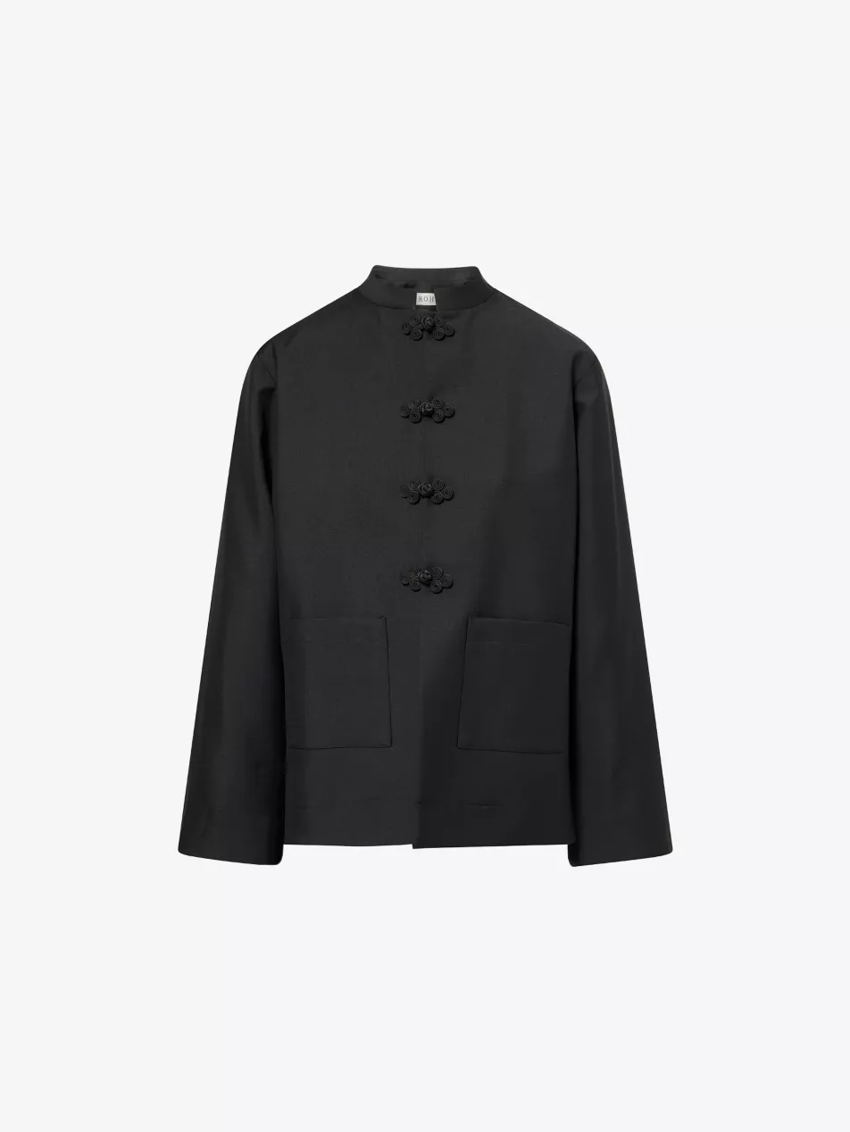 Pankou Knotted Wool-Blend Jacket - 6