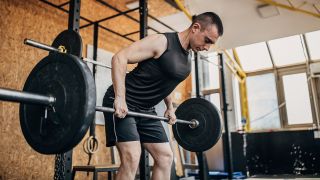 Barbell bent-over-row