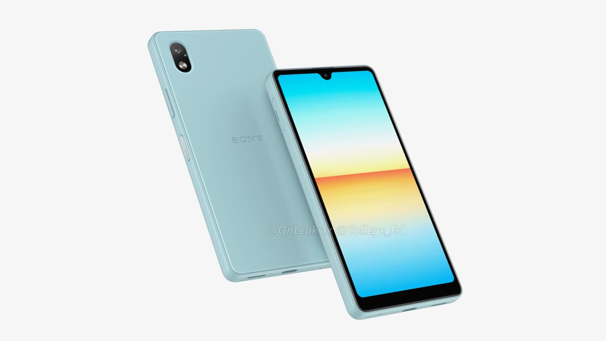 Sony Xperia Ace 3 front and back panel in blue