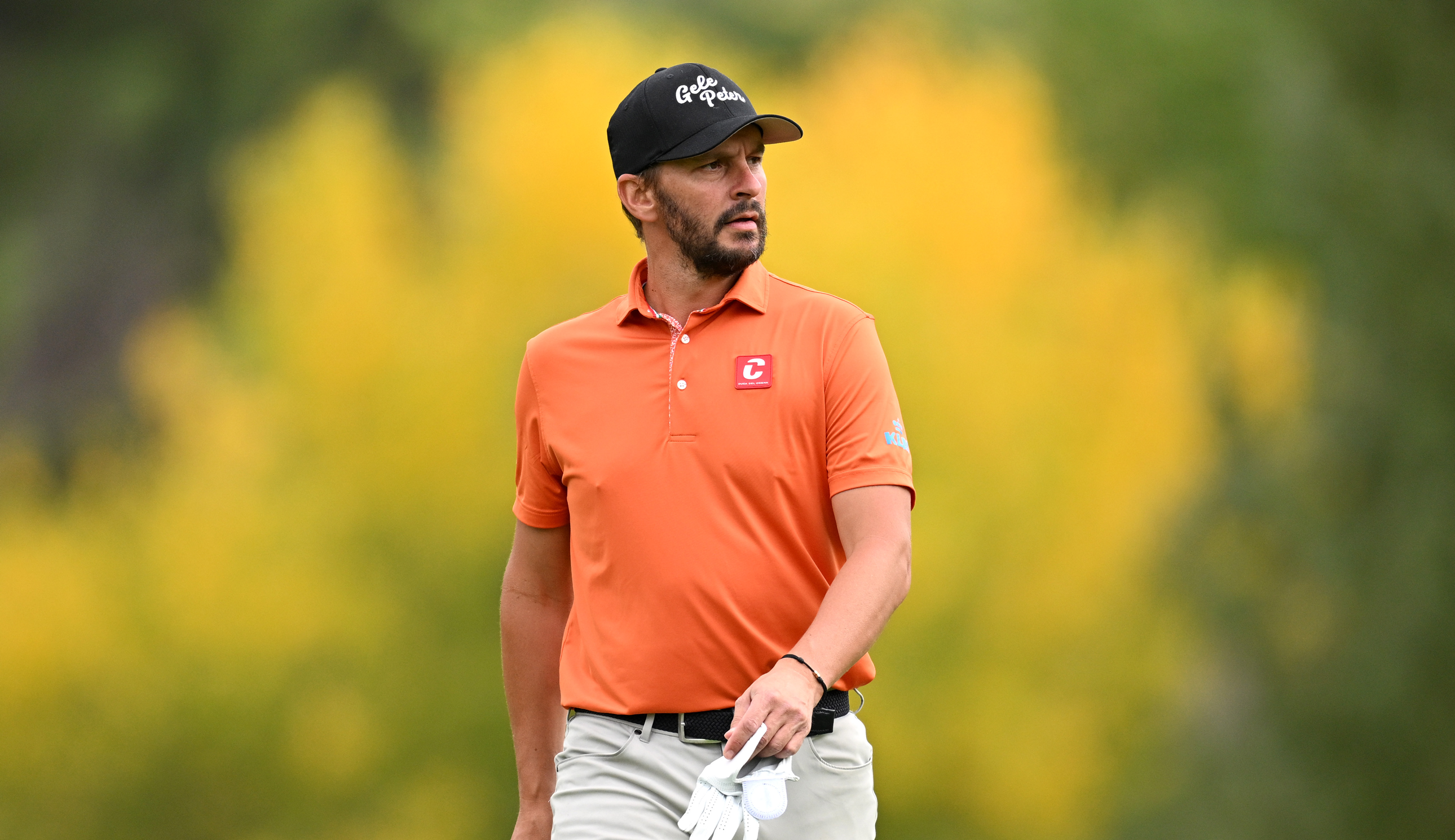 Joost Luiten walks down the fairway