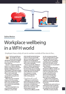 How to promote workplace wellbeing in a work-from-home world - The Business Briefing