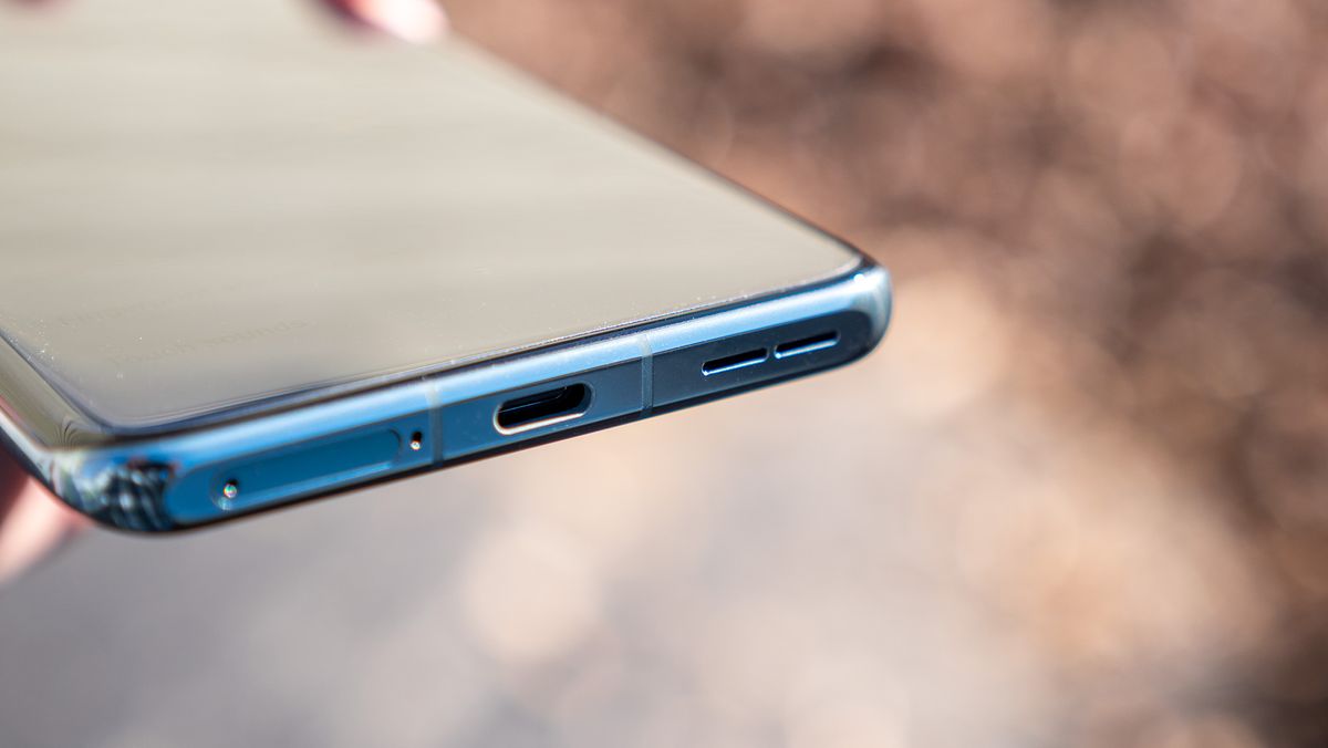 The bottom of the OnePlus 11 Arbor Green colorway