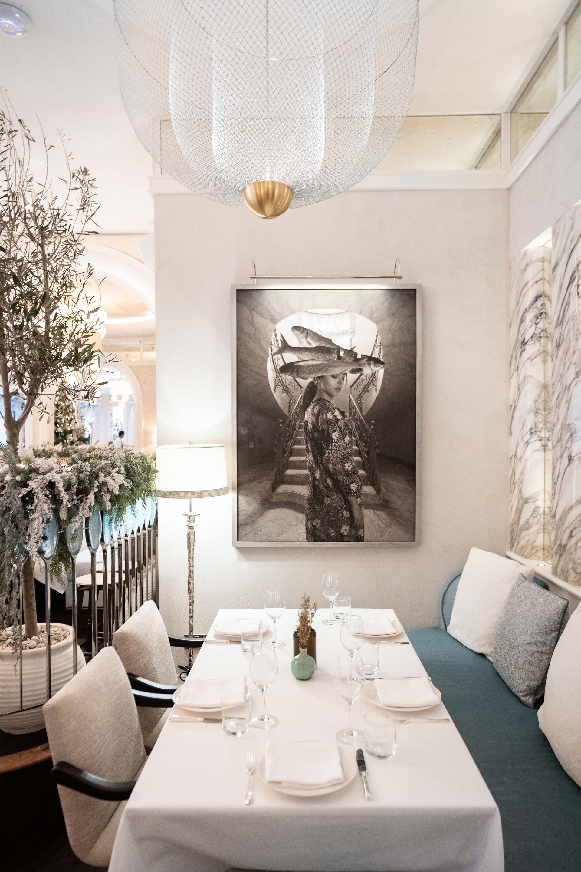 dining table at gaia restaurant london