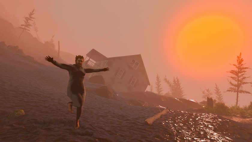Baby Steps screenshots of Nate on treacherous platforms