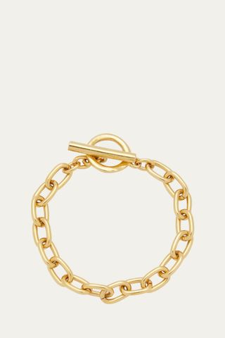 Ben-Amun 24k Yellow Gold Electroplate Small Chain Link Bracelet