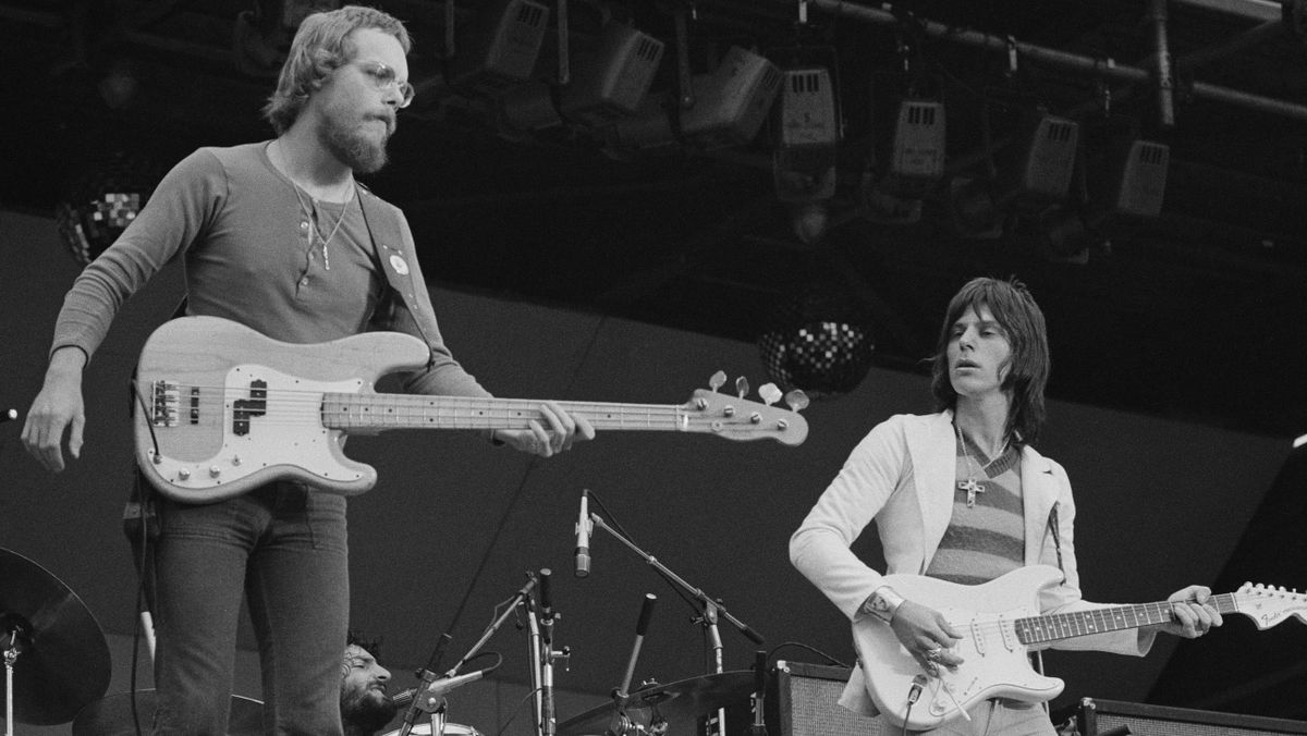 Beck, Bogert And Appice performing at the &#039;Rock At The Oval&#039; festival, London, 16th September 1972