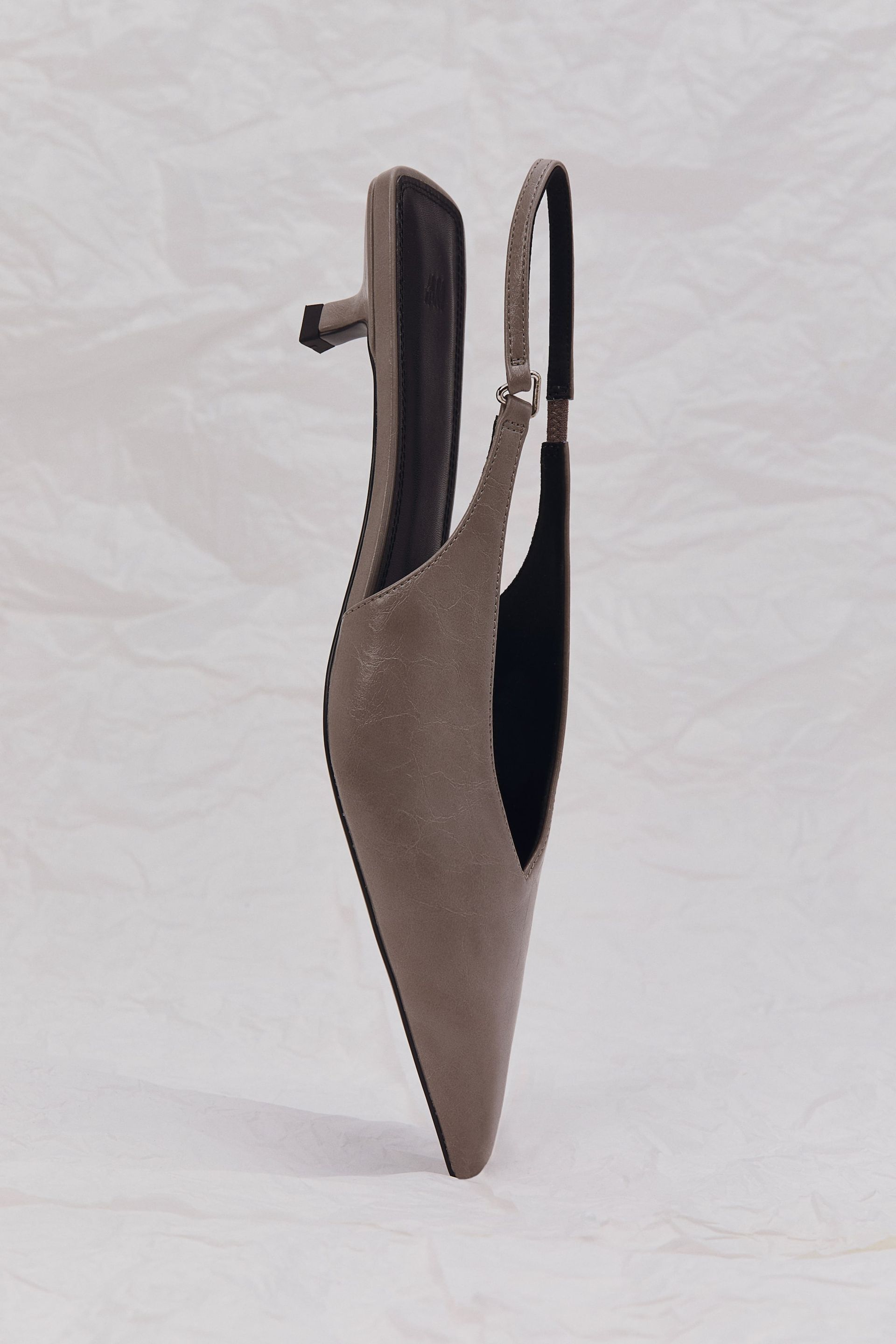 Kitten-Heeled Slingbacks