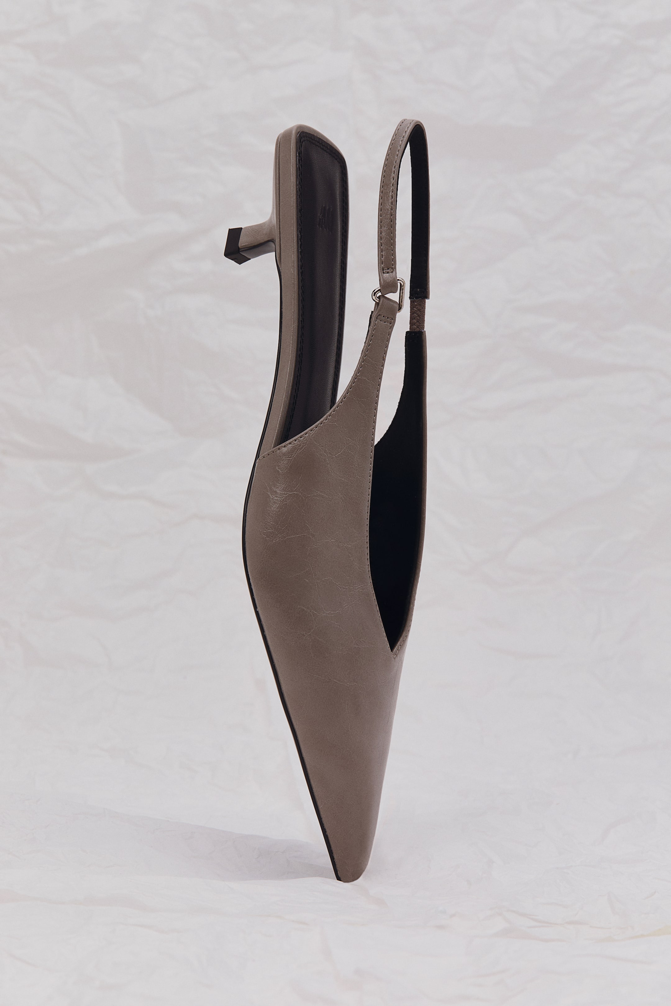 Kitten-Heeled Slingbacks