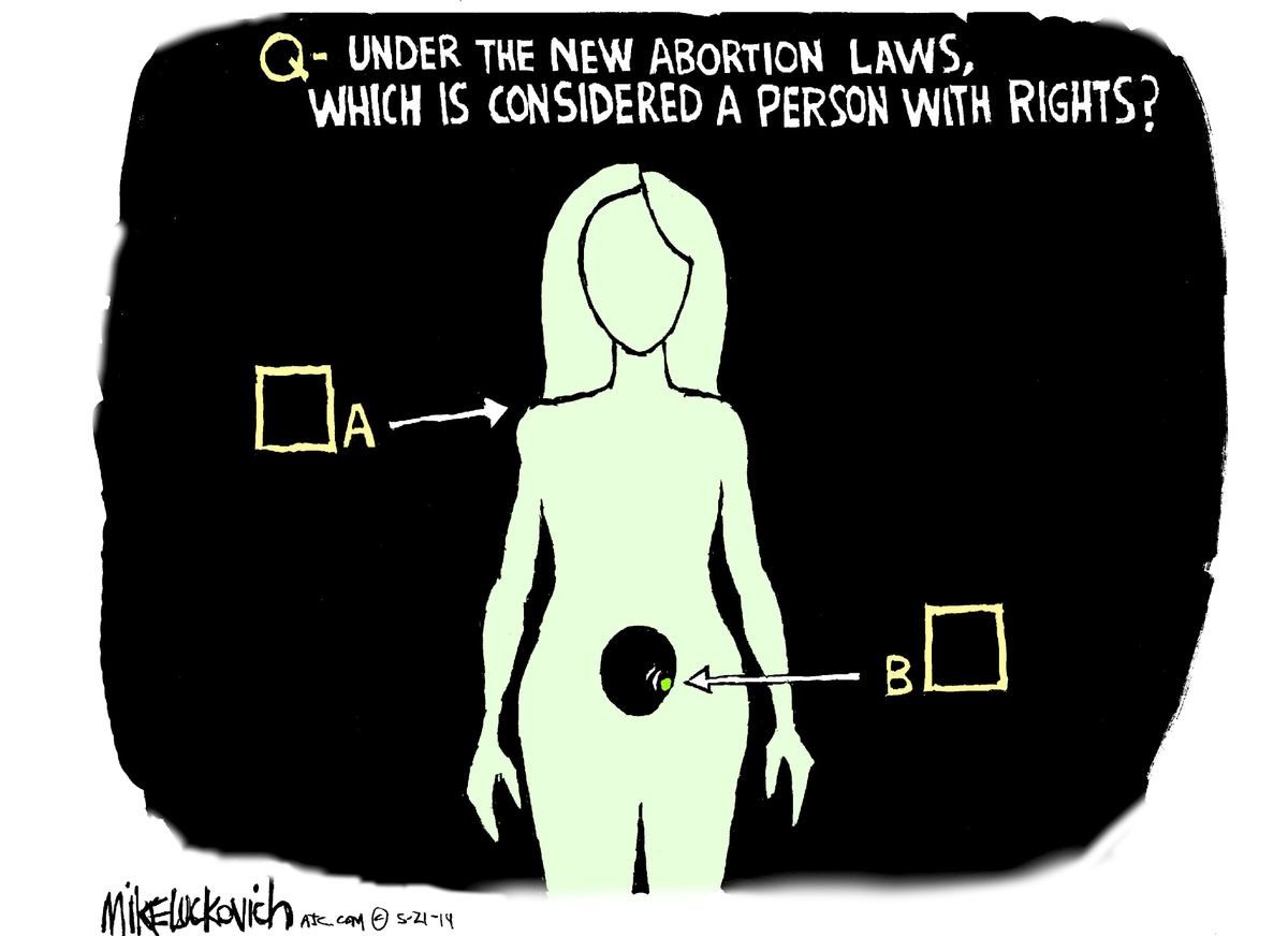 Editorial Cartoon U.S. abortion laws womens rights Alabama Georgia ...
