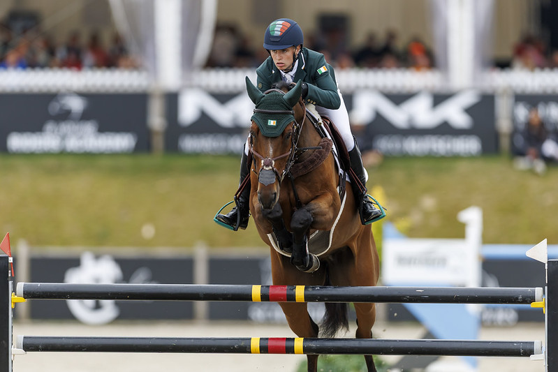Tom Wachman and Do It Easy win individual and team silver in the Young Rider European Showjumping Championships