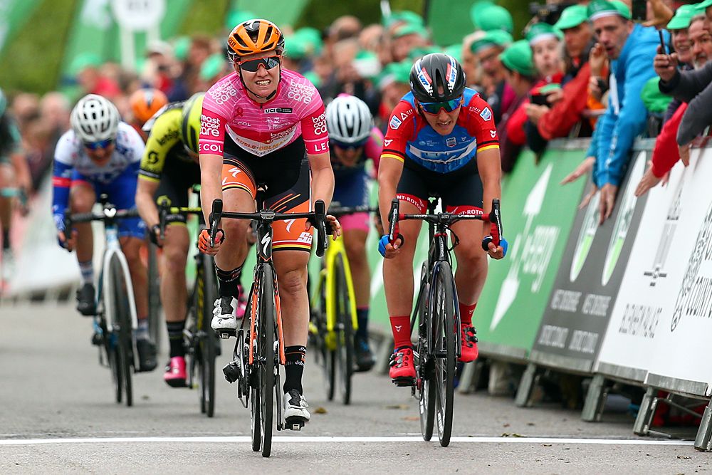 Jolien D'hoore (Boels-Dolmans) wins stage 3 at the OVO Energy Women's Tour