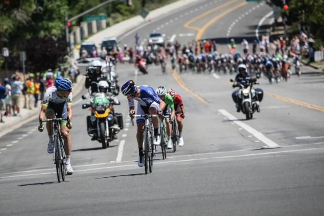 The final break of the race about to get caught