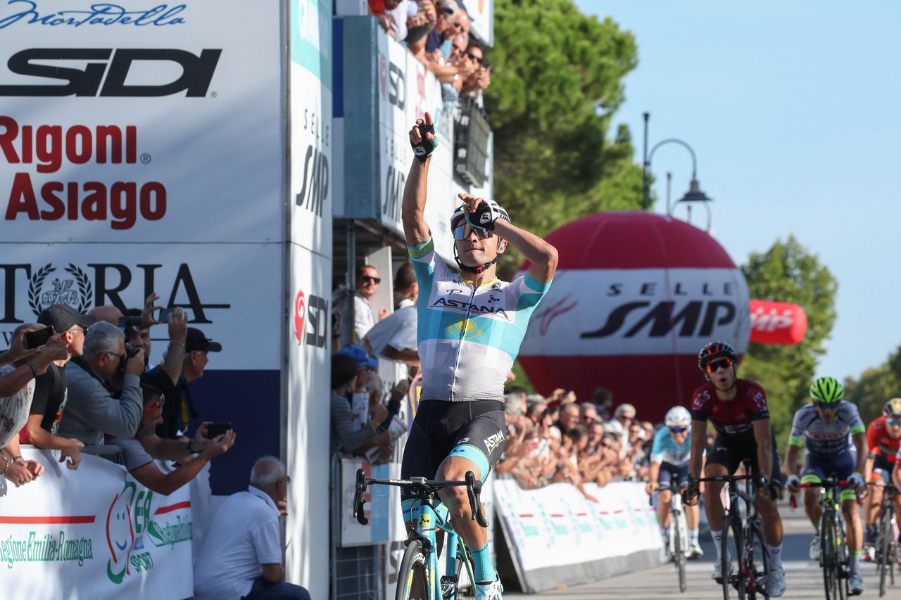 Alexey Lutsenko (Astana) celebrates win number ten of 2019