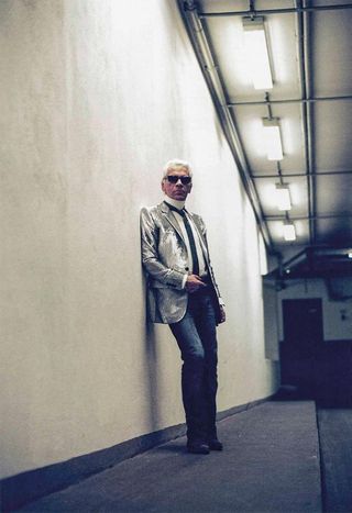 Colour portrait of Karl Lagerfeld