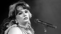 Lola Young performs onstage at the 2025 Coachella Valley music and arts festival on April 11, 2025