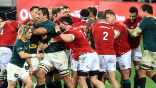 British and Irish Lions players clash with South African rivals in Cape Town