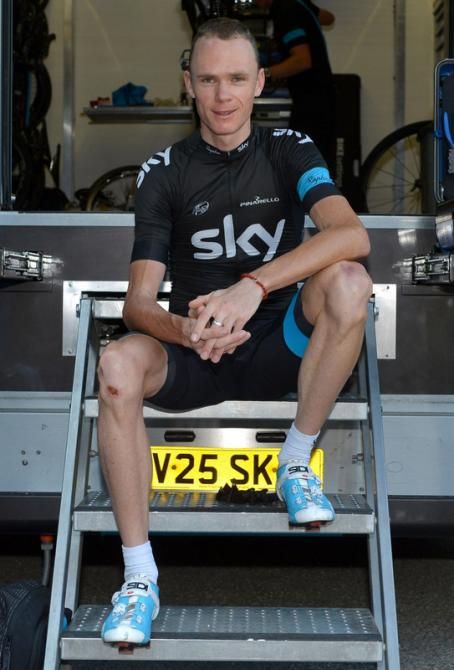 Team Sky's Chris Froome was a man in demand