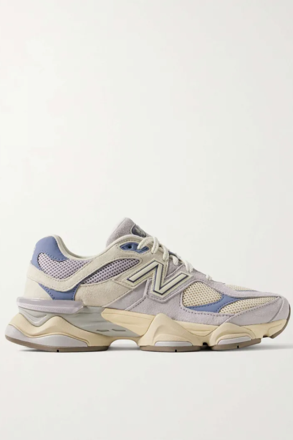 NEW BALANCE, 9060 Rubber and Leather-Trimmed Suede and Mesh Sneakers