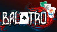 Balatro logo showing multiple playing cards.