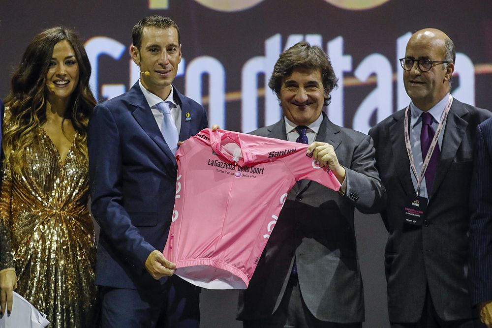 2017 Giro d'Italia presentation - Vincenzo Nibali - Urbano Cairo- Carlo Tamburi