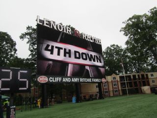 Daktronics video displays enhance the college football experience with vivid colors, stunning detail, and advertising opportunities.