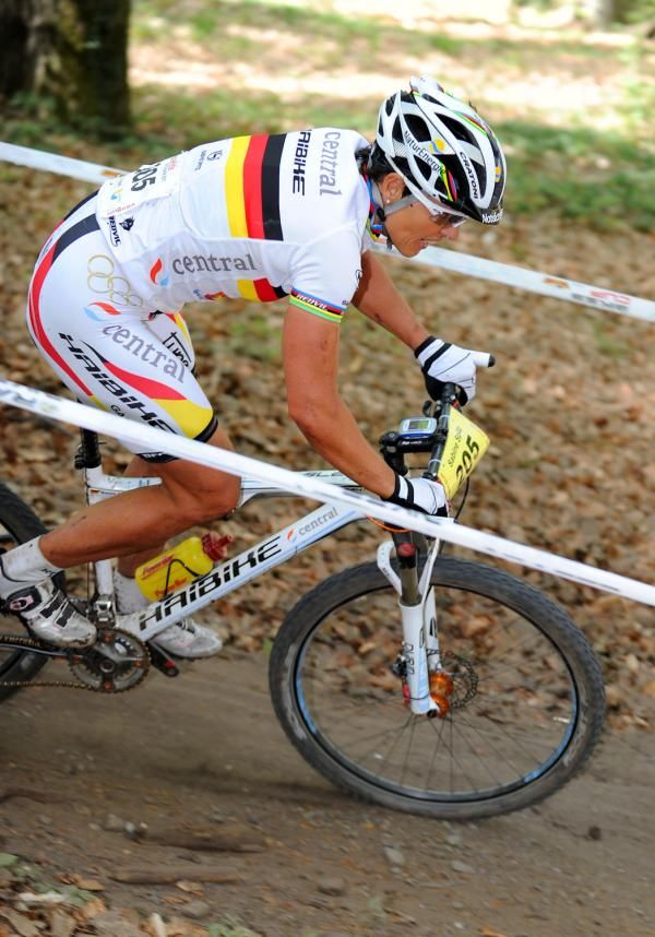 German national champion Sabine Spitz in action in Lugano/Tesserete